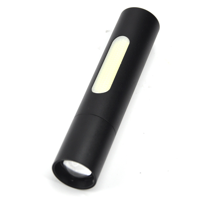 USB Rechargeable Flashlight 350LM Mini Flashlight Power Indicator Light LED  Flashlight Light