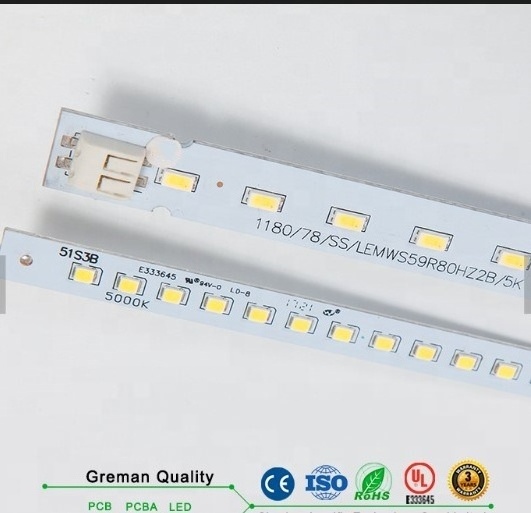 LED PCB board, round Aluminum PCB for LED, LED Light strip led linear pcb for commercial light