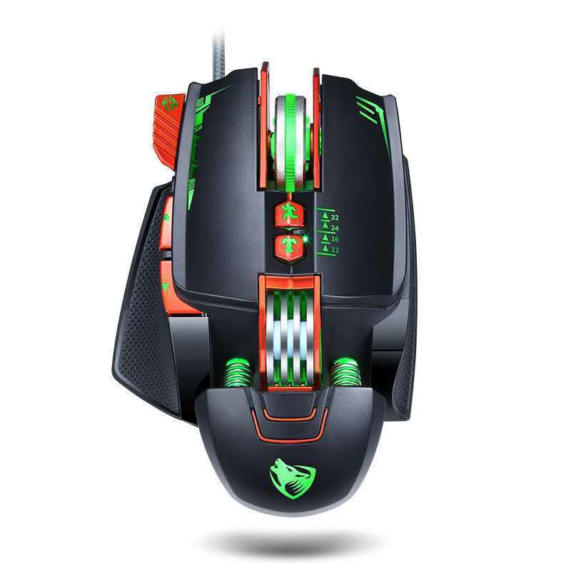 V9 game mouse 3200DPI high-end electronic sports LOL colorful light wired mouse