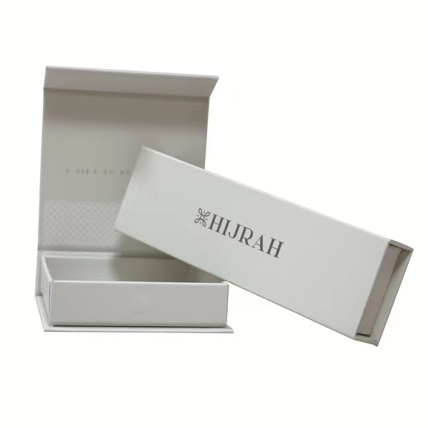 Wholesale Custom Logo Packaging Elegant  White Black Small Cosmetic Box Magnetic Paper Gift Boxes for Skincare Packaging