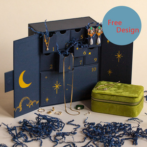 Empty Candle Jewelry Mystery Gift Ramadan flat Boxes for Packaging Custom Wedding Advent Calendar Box