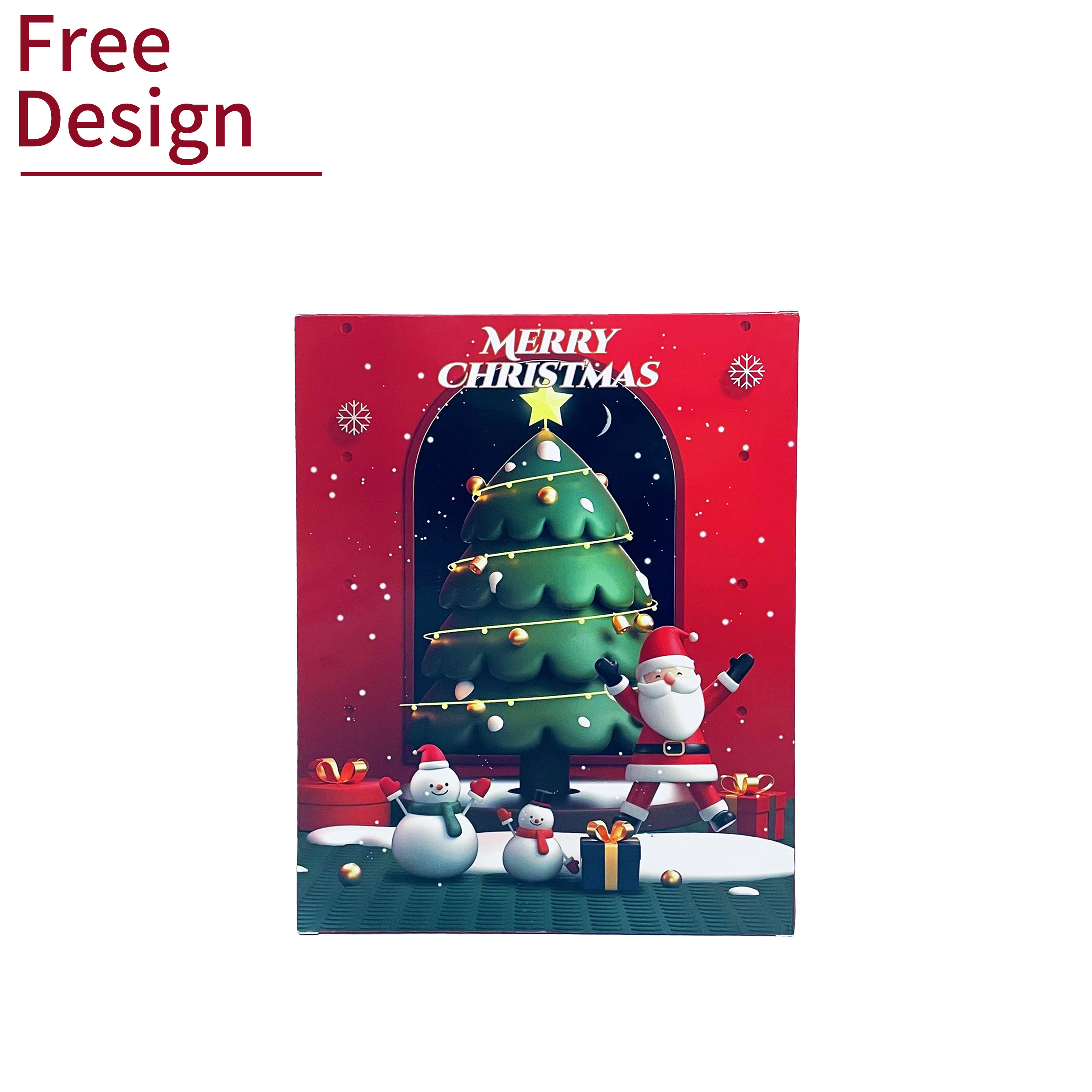 Advent Calendar Packaging Custom Supplier Best Seller 12 Days Christmas Empty Toy Advent Calendar Box