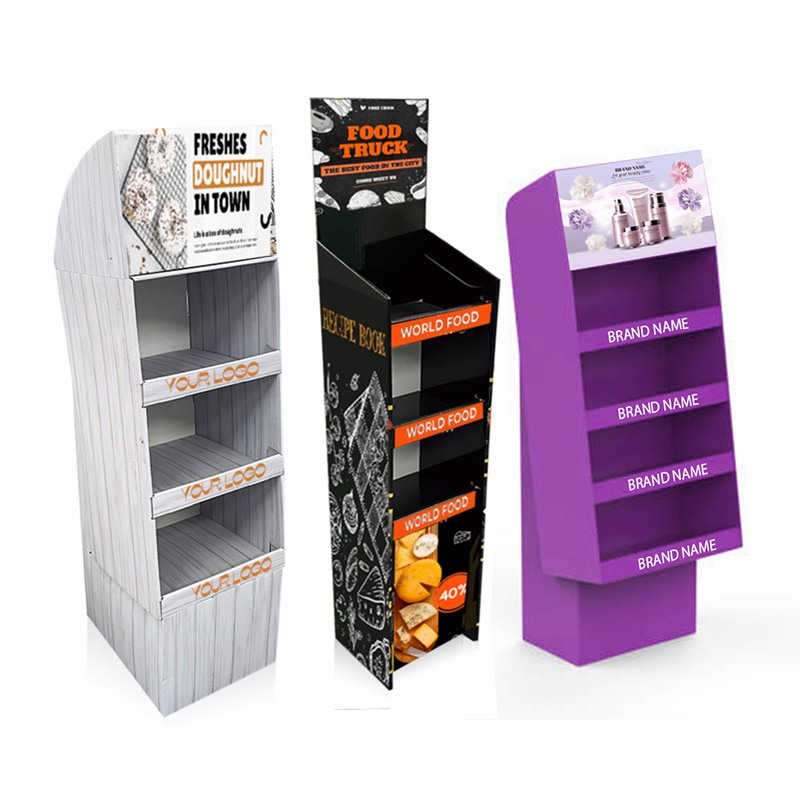 Corrugated Product POP Shelf Custom Retail Printed Snack Candy Food Display Rack