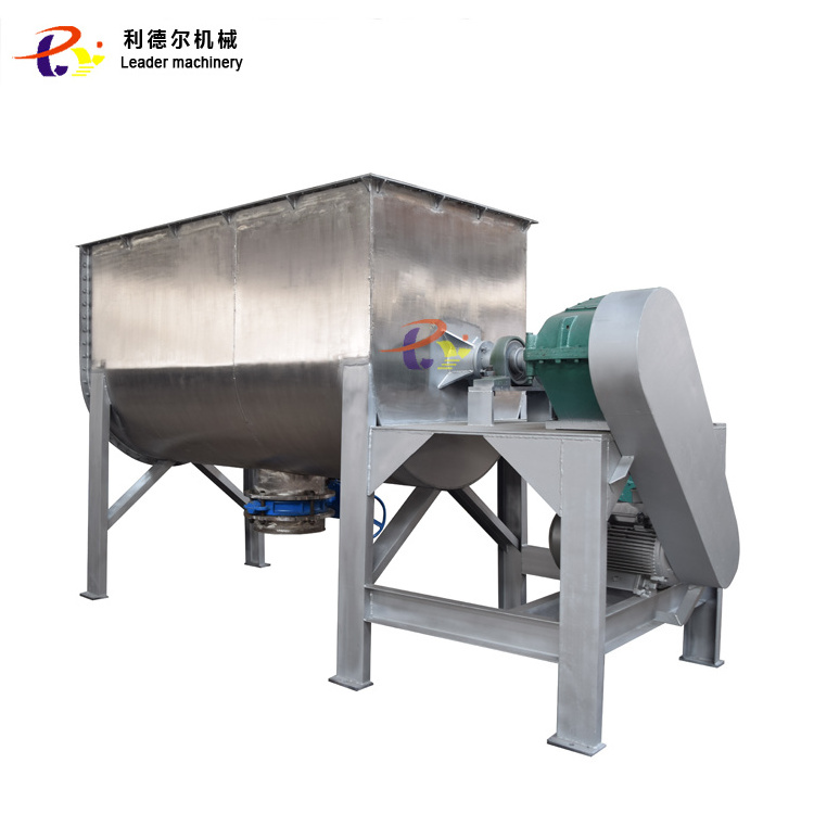 Liquid Powder Mixing Equipment Industrial Food Mixing Tanks Horizontal Powder Ribbon Mixer