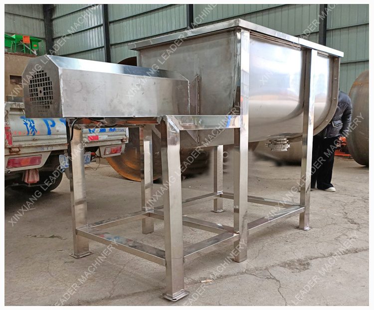 Liquid Powder Mixing Equipment Industrial Food Mixing Tanks Horizontal Powder Ribbon Mixer