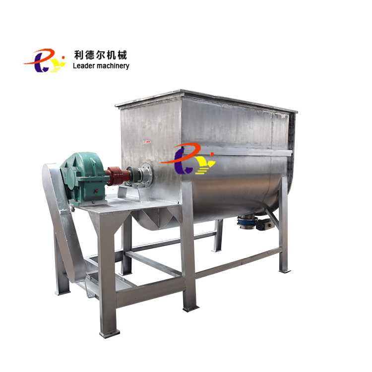 Factory Good Price 2000l/4000l/6000l Low Speed Horizontal Double Spiral Ribbon Mixer Plastic Blender On Sale