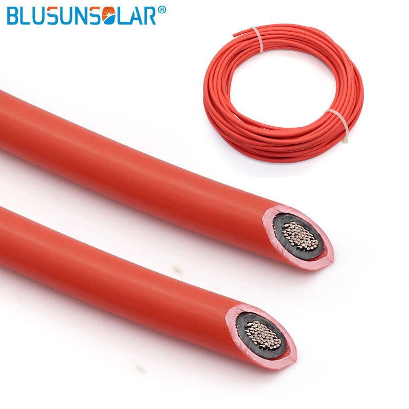 TUV /IEC Certificated EN50618 Low Smoke Halogen Free H1Z2Z2-K 1x4mm2 Solar PV Cable for Solar Panel Connector