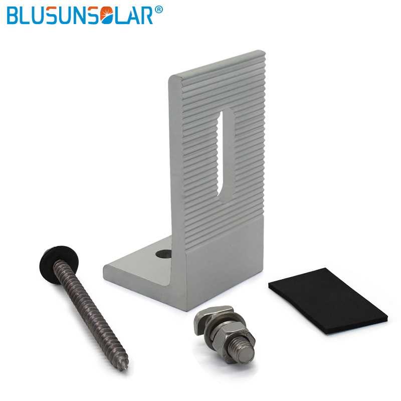 L-type 100% Aluminum Solar Panel Roof Mounting Bracket Solar Stand for Caravan Roof -FL0108