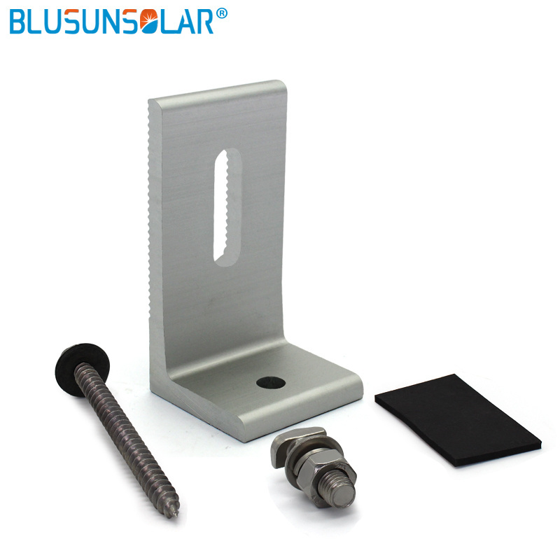 L-type 100% Aluminum Solar Panel Roof Mounting Bracket Solar Stand for Caravan Roof -FL0108