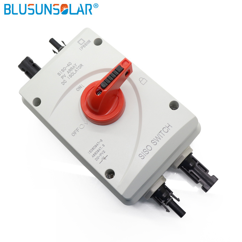 IP66 4P 32A  SISO-40 PV DC 1200V Outdoor Solar  PV Isolating Protection Isolator Switches Disconnect for Solar Power System