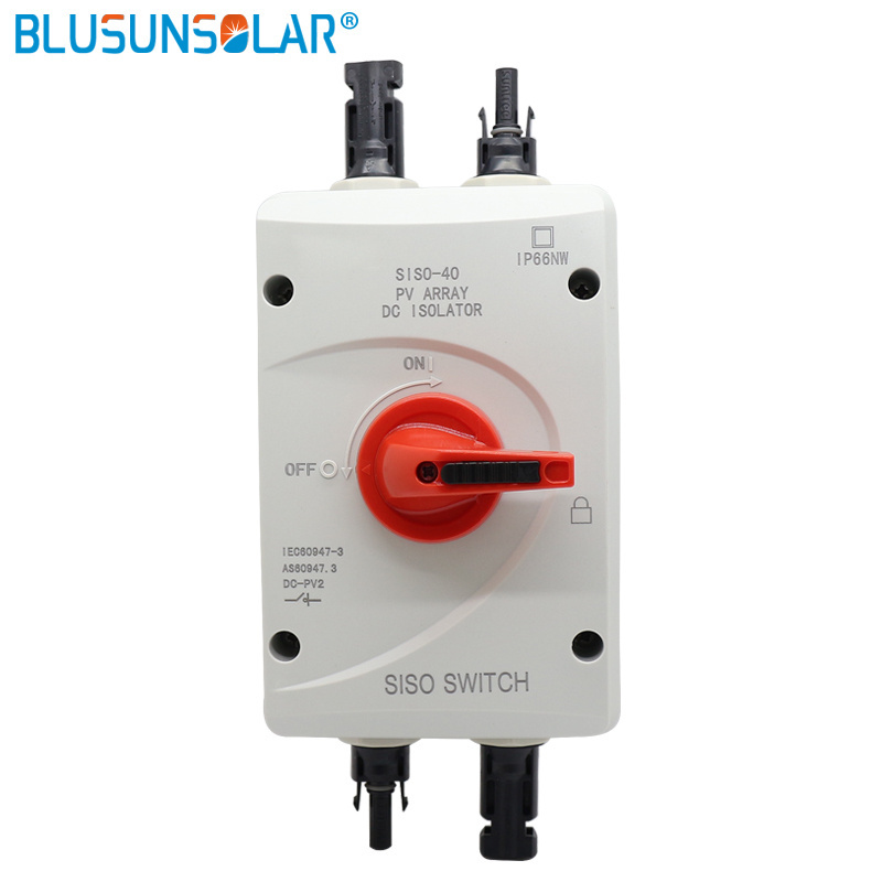 IP66 4P 32A  SISO-40 PV DC 1200V Outdoor Solar  PV Isolating Protection Isolator Switches Disconnect for Solar Power System