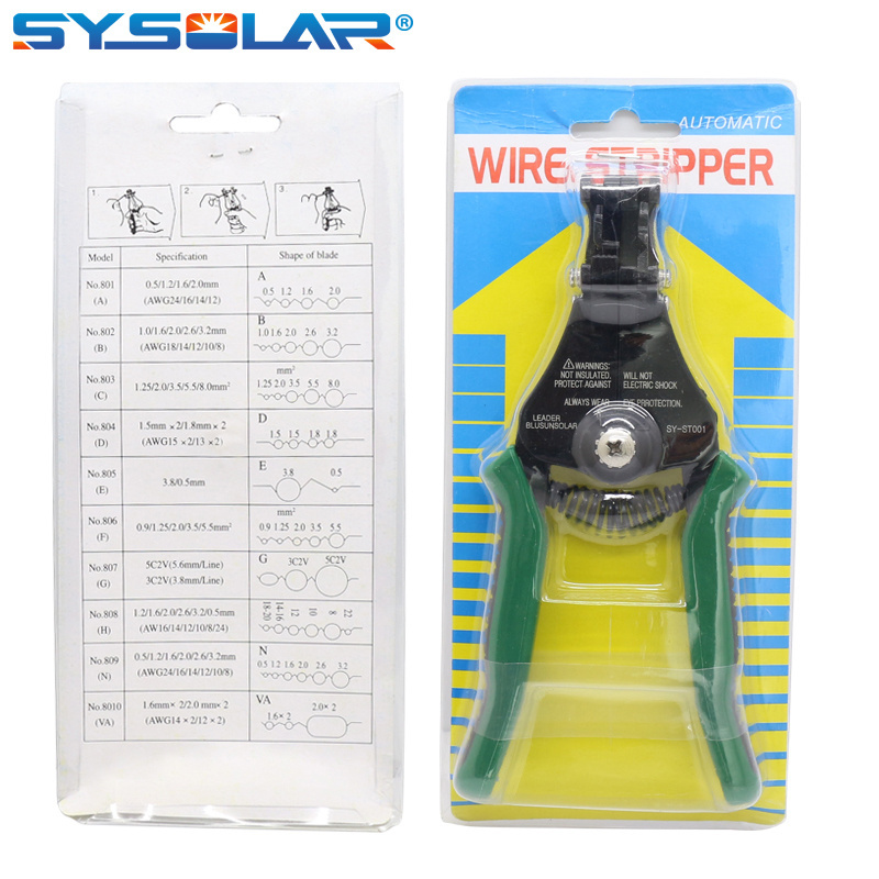 LEADER Factory Professional Automatic Wire Stripper Tools Electrical Cable Stripping Tool for 2.5mm/4.0mm/6.0mm2 PV Cable