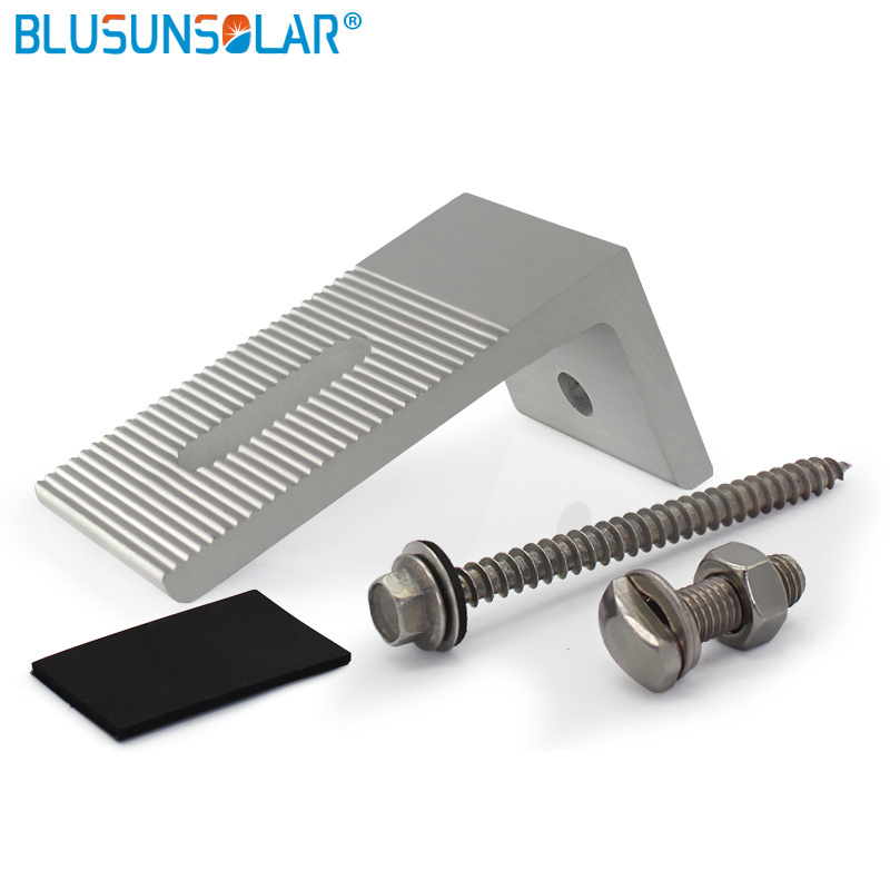 L-type 100% Aluminum Solar Panel Roof Mounting Bracket Solar Stand for Caravan Roof -FL0108