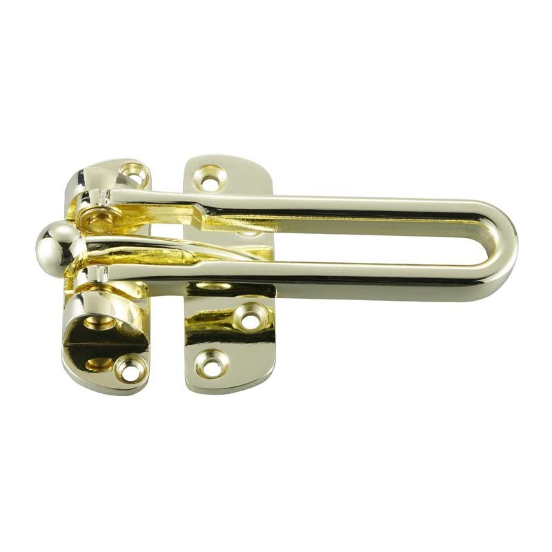 Door Security Reinforcement Stainless Steel Zinc Alloy Brass Swing Bar Door Guard Chrome PVD Gold Nickel Plated