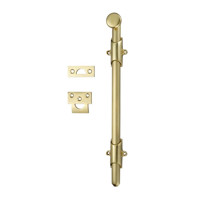 Brass Button Anti-theft Stainless Steel Barrel Tower Bolt Brass Dutch Door Bolt