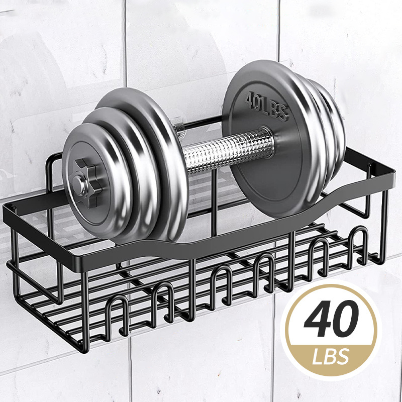 Bathroom 5 Pack Metal Organizer Wall Mounted Self Corner Racks Shower Caddy Storage Basket