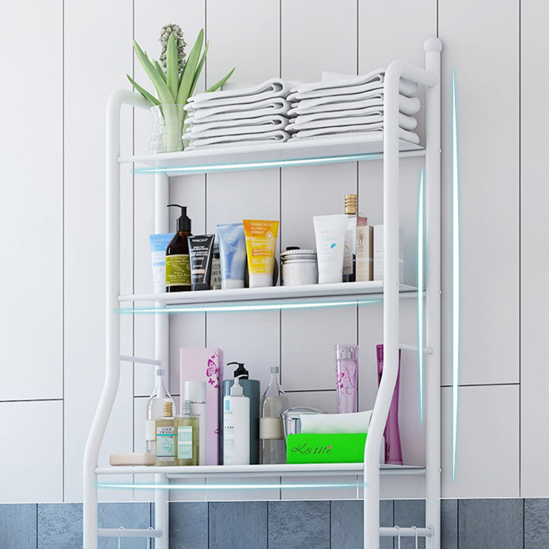 New Arrive Durable Toilet Storage Rack 3 Shelf Bathroom Space Saver Stand Storage Organizer