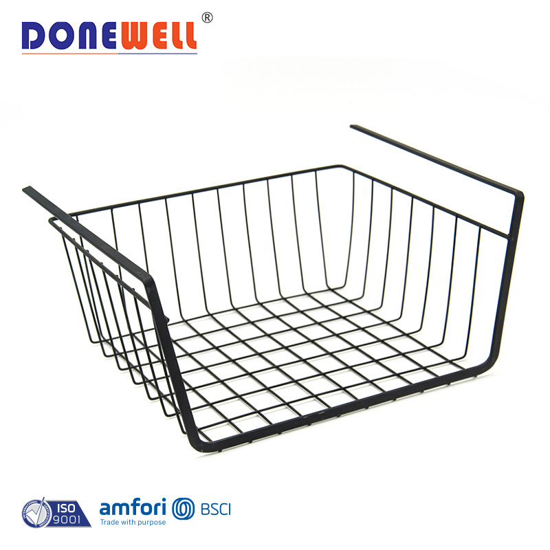 Factory wholesale college dormitory hanging storage baskets slim storage basket kitchen storage shelves layered partition under