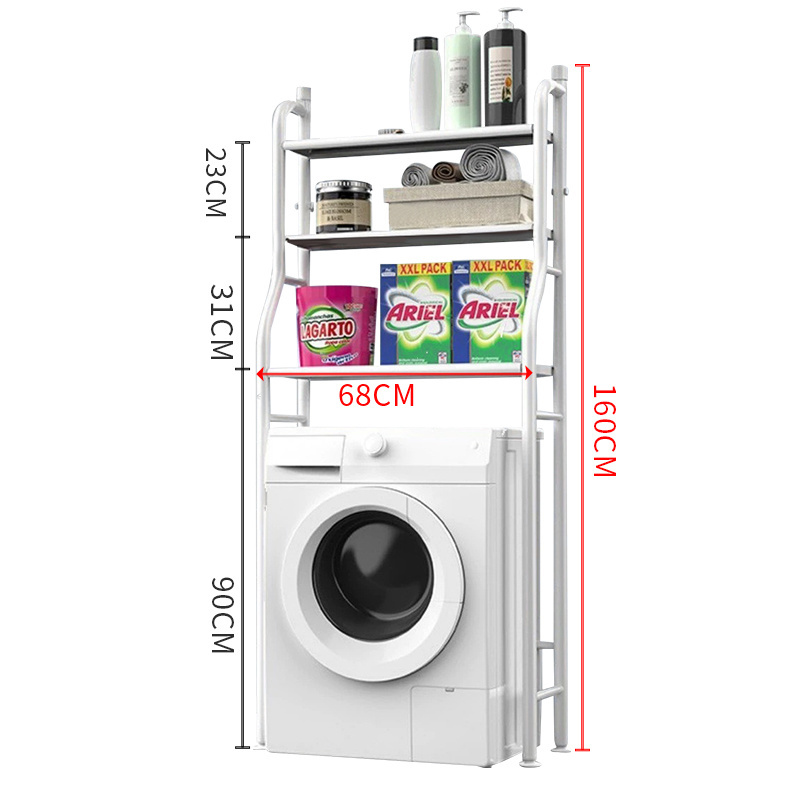 Home Organizer 3 Layer Shelf Rack Space Saver Width Adjustable Organization Over Washing Machine Storage Racks