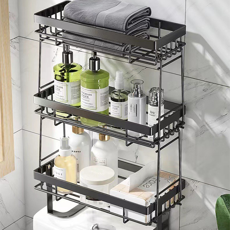 3 Tier Bathroom Organizer Shelves Multifunctional Storage Shelf Above Toilet Space Saver