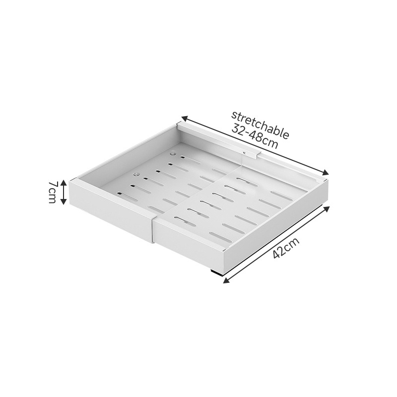 Single Layer Sliding Kitchen Pull Out Cabinet Organizer Heavy Duty Slide Drawer Shelf Basket