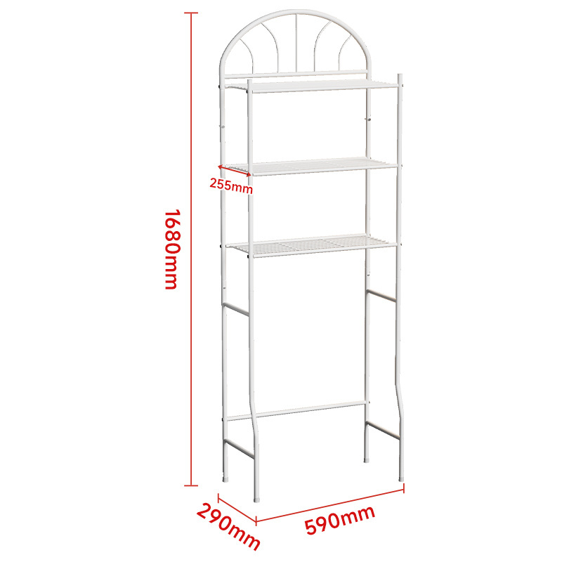 3 Tier White Metal Shelf Bathroom Space Saver Over The Toilet Rack Stand Storage Organizer