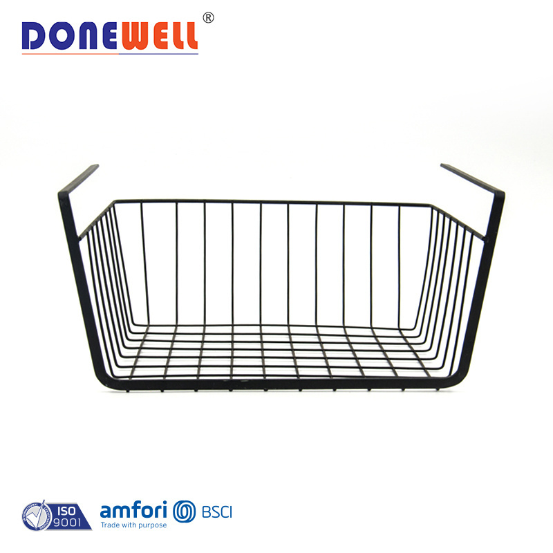 Factory wholesale college dormitory hanging storage baskets slim storage basket kitchen storage shelves layered partition under