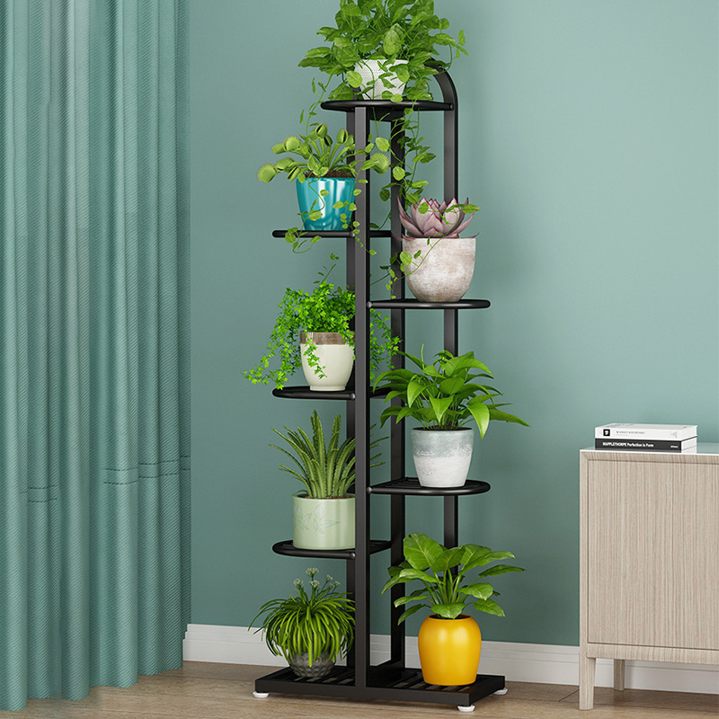 Home Decor Indoor And Outdoor Multi-Layer Iron Display Rack Metal Plant Stand Shelf Flower Pot Holder