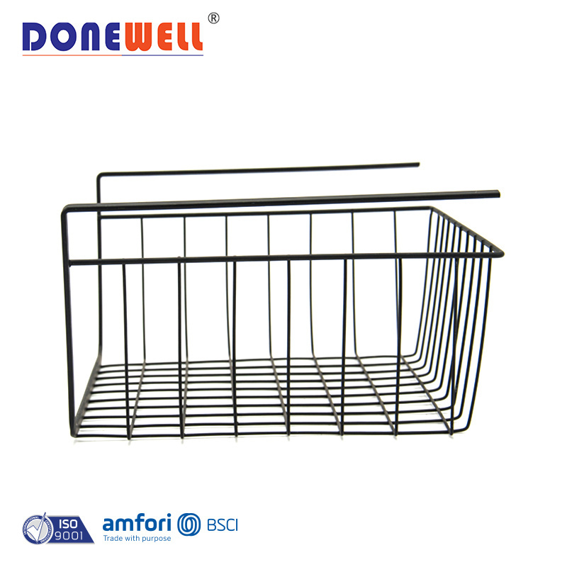 Factory wholesale college dormitory hanging storage baskets slim storage basket kitchen storage shelves layered partition under