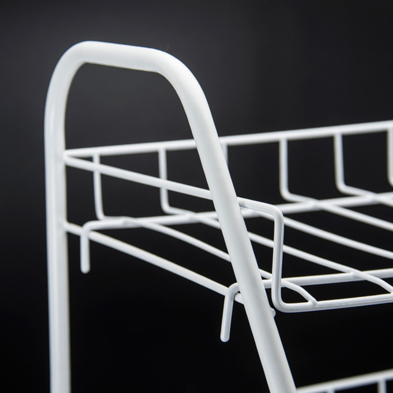 PE Coating Removable Living Room Wholesale Modern Iron Wire Metal Shoe Rack