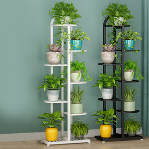 Home Decor Indoor And Outdoor Multi-Layer Iron Display Rack Metal Plant Stand Shelf Flower Pot Holder