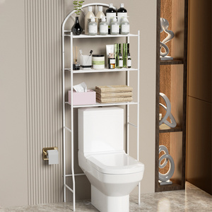 3 Tier White Metal Shelf Bathroom Space Saver Over The Toilet Rack Stand Storage Organizer