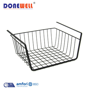 Factory wholesale college dormitory hanging storage baskets slim storage basket kitchen storage shelves layered partition under