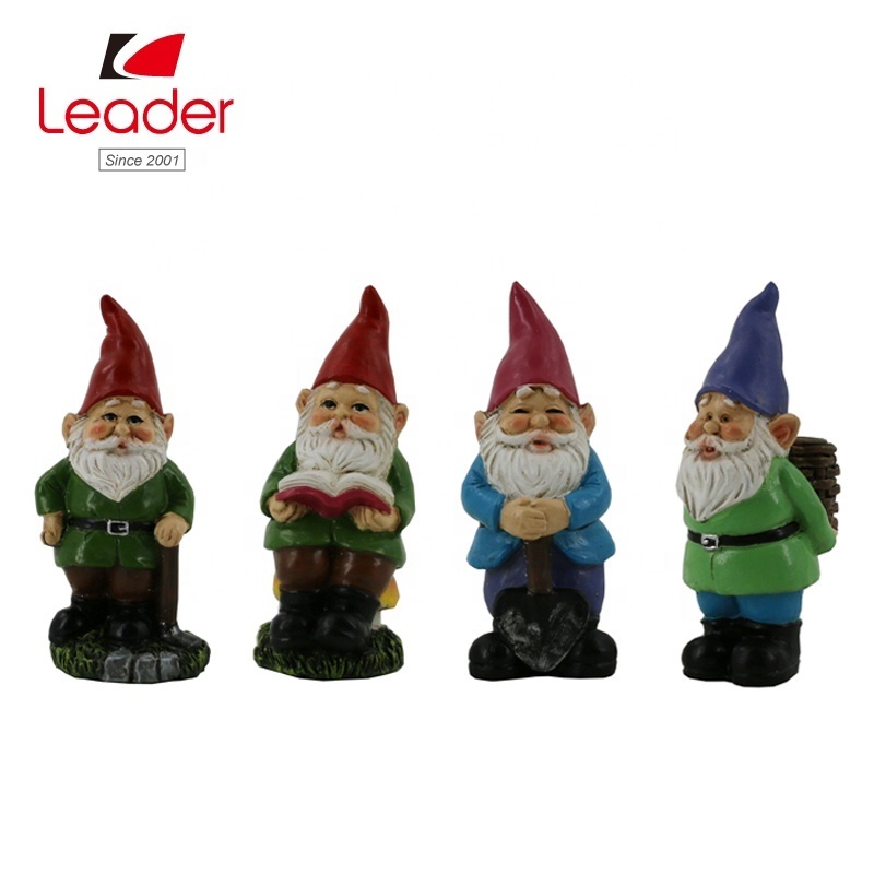 Wholesale Set of 3 Fairy Garden Gnome Accessories Kit Resin Hand Painted Miniature Gnome