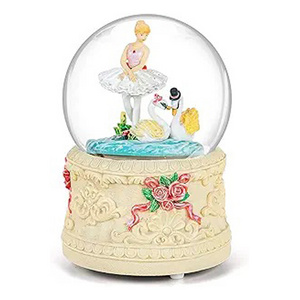 Swan Lake Gift Ballet Water Globe Ballerina Snow Globe