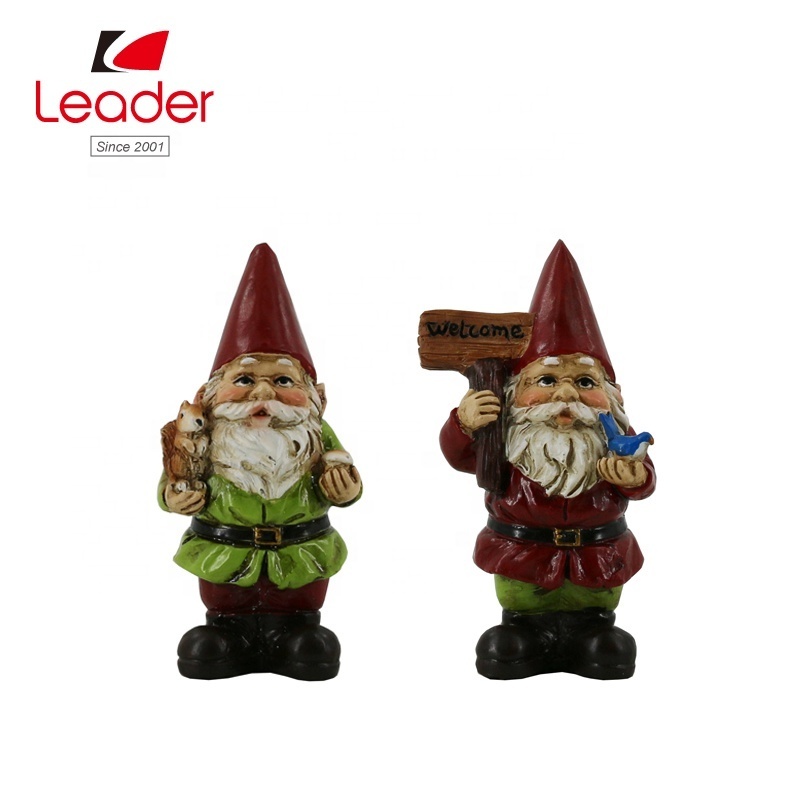 Wholesale Set of 3 Fairy Garden Gnome Accessories Kit Resin Hand Painted Miniature Gnome