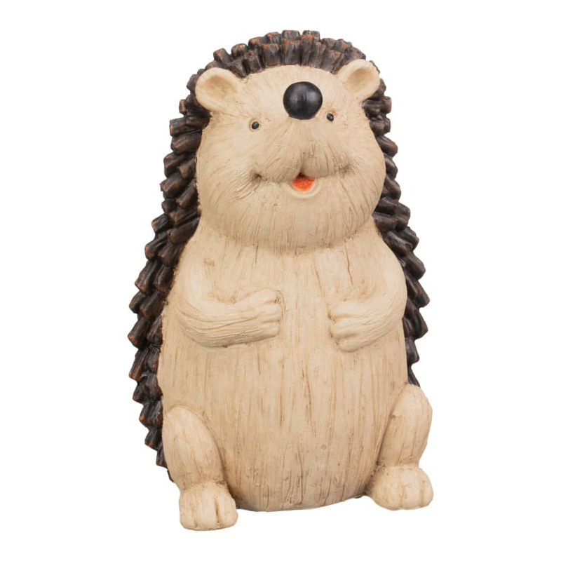 High Quality Polyresin Hedgehog Statue Figurine Animal Garden Ornament