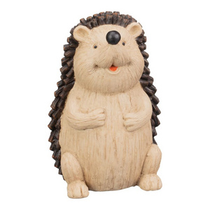 High Quality Polyresin Hedgehog Statue Figurine Animal Garden Ornament