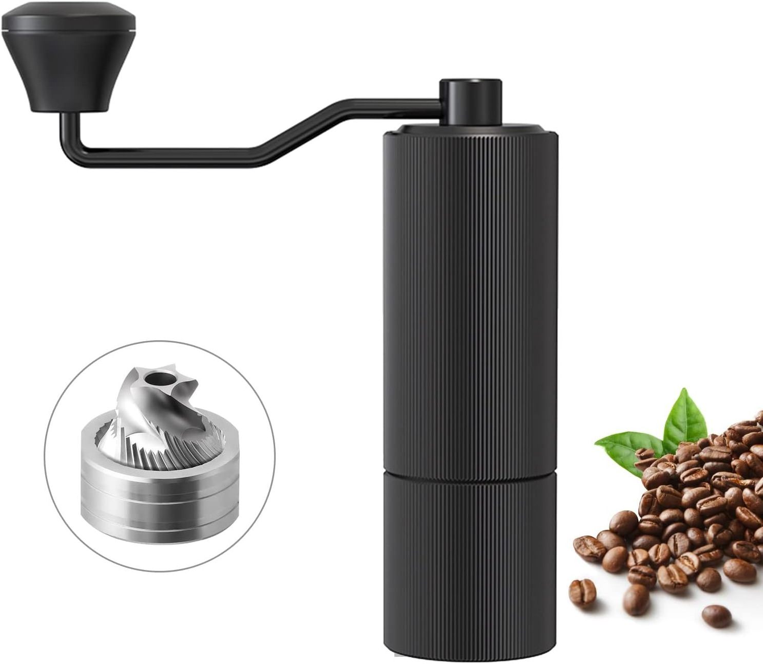 Smart Kitchen Tool Gadgets Large Capacity Portable  420 Stainless Steel Conical Burr Manual Coffee Bean Grinder