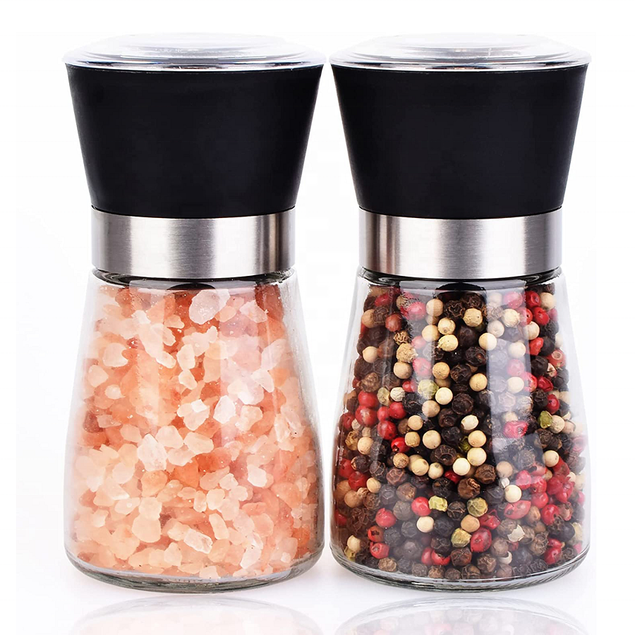 Best Seller Manual Adjustable Pepper Mill Glass Salt And Pepper Grinder