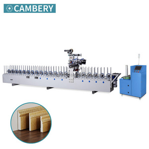 veneer high matching profile wrapping machine for furniture wood veneer mdf profile wrapping machine with hot PUR glue