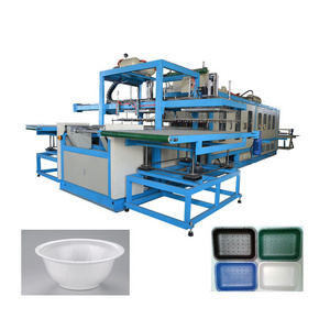 disposable ps foam plate take away food box container plastic vacuum forming  making machine