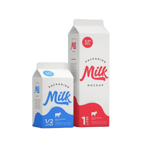 Hot Sale Cheap Custom Gable Top &Other milk Packaging Carton Box gable top carton