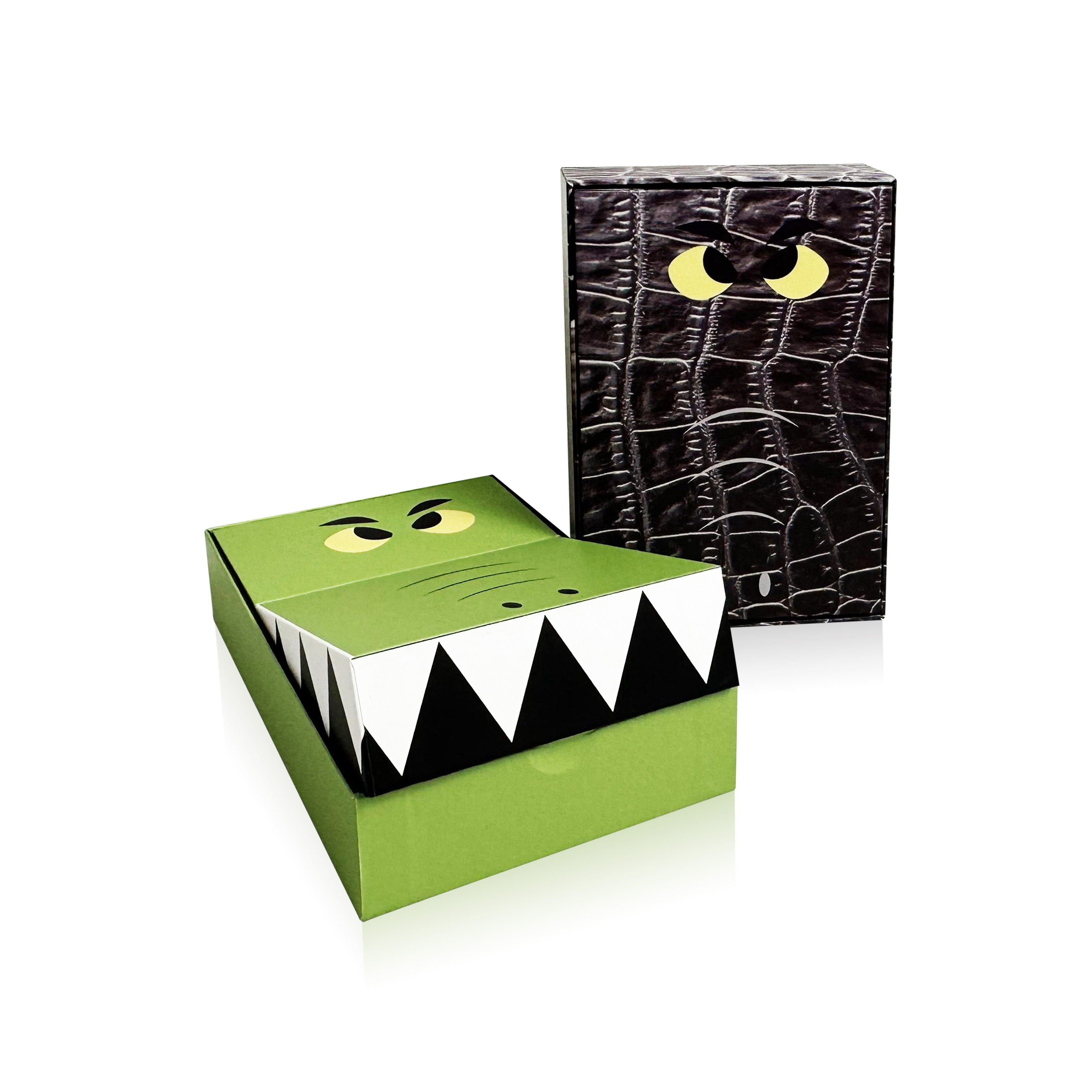 Custom Cartoon Crocodile Children Toy Cardboard Premium Packaging Box Kids Rigid Lid and Base Gift Paper Boxes