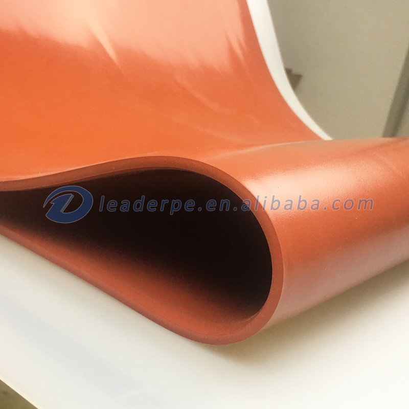 3mm Thin Red Open Cell High Temperature Silicone Rubber Foam Pad Sheet