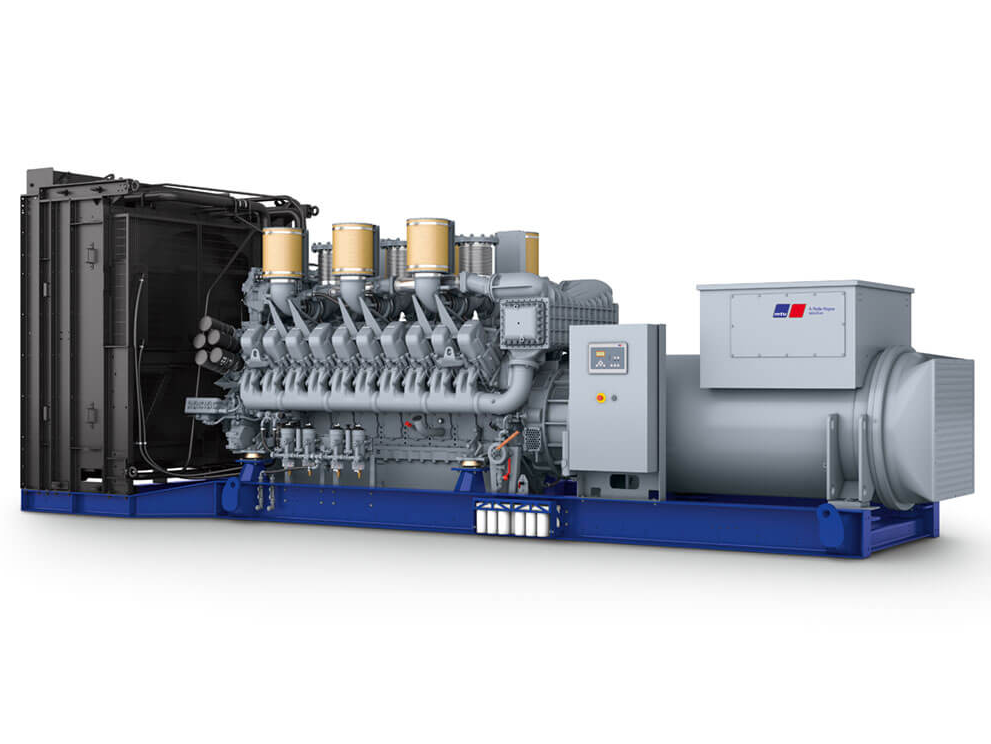 European original MTU Continuous Power 1000KW open natrual gas generator 8V4000 GS Engine with CHP System