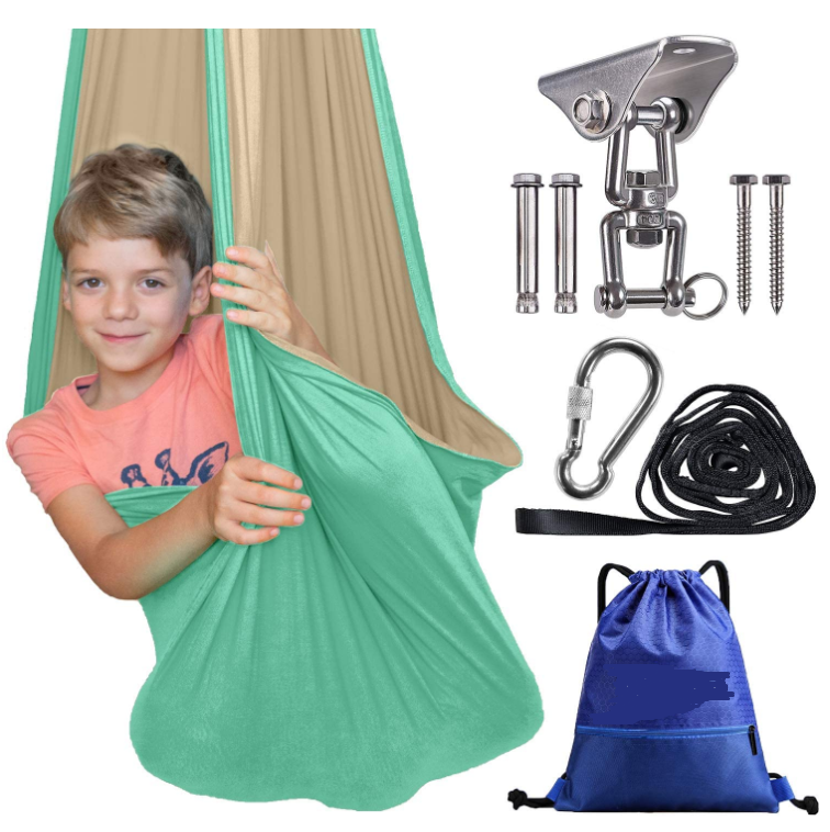 Customized color kids sensory hammock therapy swing