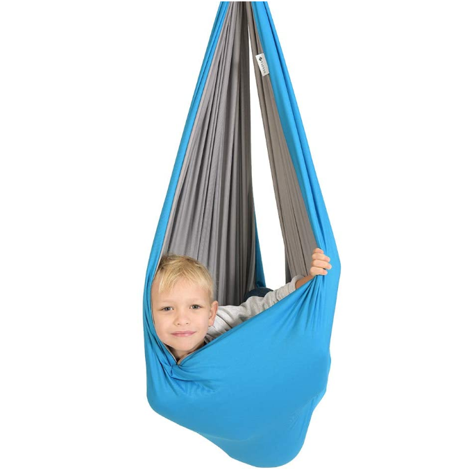 Sensory Swing Indoor Swivel Hanger Hardware Double-Layer Hammock Swings for Kids to Play & Calm