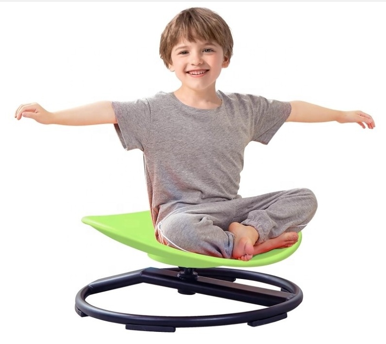 New Kids Sensory Swivel Chair Sensory Spin Chair Seat Improve Physical Coordination Wobble Chair