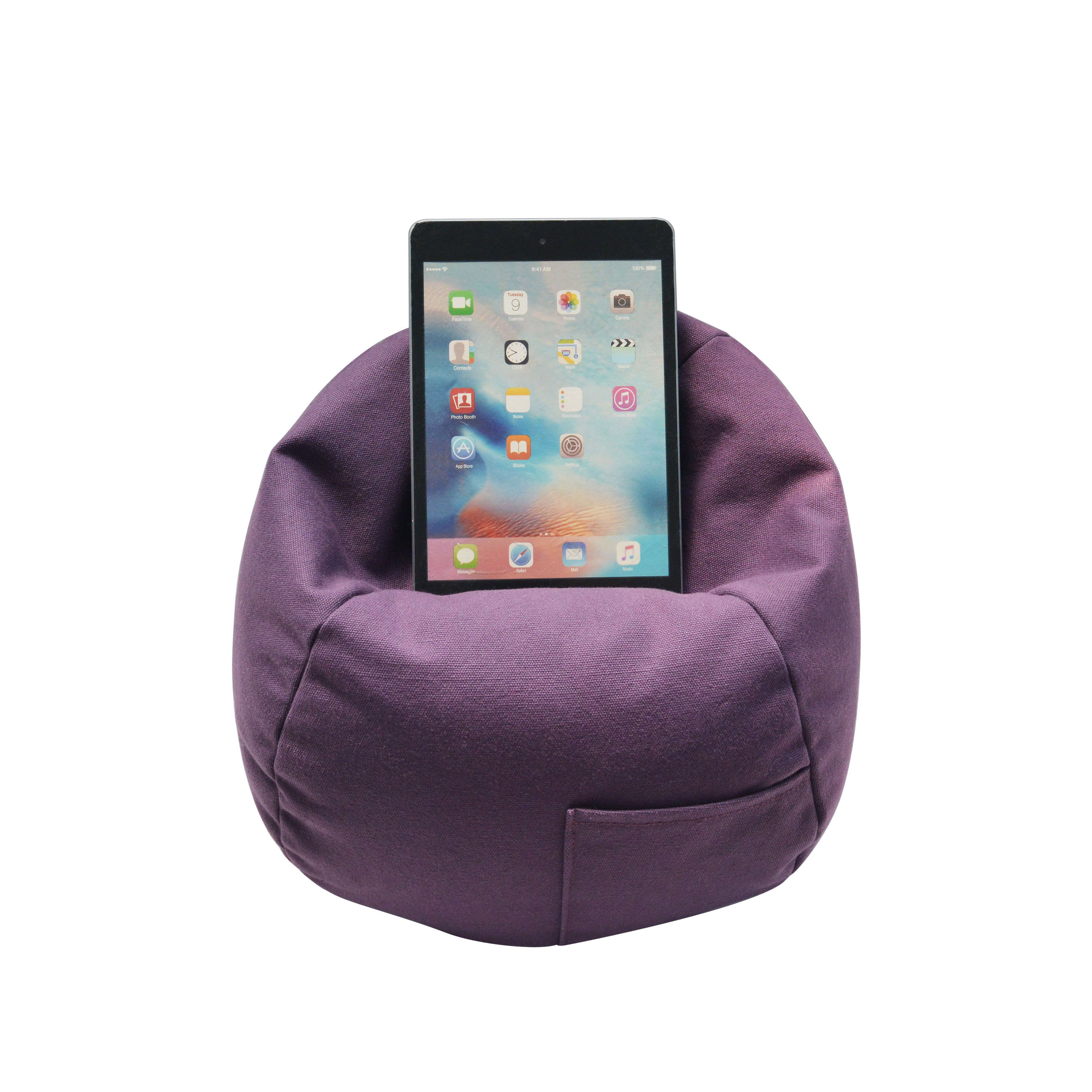 Beanbag Microbeads hot sale Reading Pillow hand free Tablet Lap Pillow Stand phone holder